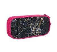 WYYDPPLK Colored Marble Pencase with Full-Print Design - Durable Oxford Cloth Pencil Case for School, Office & Travel - Multi Pocket Storage Bag for Pens, Makeup & Accessories