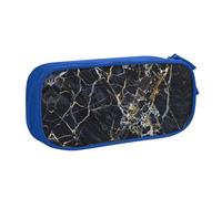 WYYDPPLK Colored Marble Pencase with Full-Print Design - Durable Oxford Cloth Pencil Case for School, Office & Travel - Multi Pocket Storage Bag for Pens, Makeup & Accessories