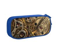 WYYDPPLK Cool Steampunk Gears Pencase with Full-Print Design - Durable Oxford Cloth Pencil Case for School, Office & Travel - Multi Pocket Storage Bag for Pens, Makeup & Accessories