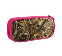 WYYDPPLK Cool Steampunk Gears Pencase with Full-Print Design - Durable Oxford Cloth Pencil Case for School, Office & Travel - Multi Pocket Storage Bag for Pens, Makeup & Accessories