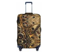 WYYDPPLK Cool Steampunk Gears Suitcase Cover with Double-Sided Pattern Printing - Durable and Elastic Protection for Travel and Business Trips