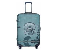 WYYDPPLK Crazy Save Manatee Suitcase Cover with Double-Sided Pattern Printing - Durable and Elastic Protection for Travel and Business Trips