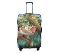 WYYDPPLK Fish Suitcase Cover with Double-Sided Pattern Printing - Durable and Elastic Protection for Travel and Business Trips