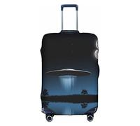 WYYDPPLK Flying Saucer at Night Suitcase Cover with Double-Sided Pattern Printing - Durable and Elastic Protection for Travel and Business Trips