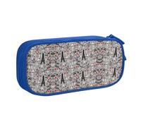 WYYDPPLK French Fashion Model Ferrets Pencase with Full-Print Design - Durable Oxford Cloth Pencil Case for School, Office & Travel - Multi Pocket Storage Bag for Pens, Makeup & Accessories