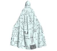 WYYDPPLK Funny Chemistry Print Print Hooded Cloak For Adults - Unisex Halloween Christmas & Easter Events Cosplay Cape