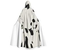 WYYDPPLK Funny Dalmatian Print Hooded Cloak For Adults - Unisex Halloween Christmas & Easter Events Cosplay Cape
