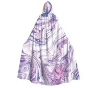 WYYDPPLK Funny Dark Purple Texture Marble Print Hooded Cloak For Adults - Unisex Halloween Christmas & Easter Events Cosplay Cape