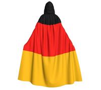 WYYDPPLK Funny Germany Flag Print Hooded Cloak For Adults - Unisex Halloween Christmas & Easter Events Cosplay Cape