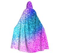 WYYDPPLK Funny Glitter Sequin Spot Print Hooded Cloak For Adults - Unisex Halloween Christmas Cosplay Cape
