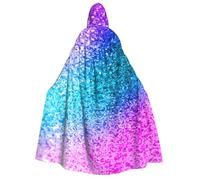 WYYDPPLK Funny Glitter Sequin Spot Print Hooded Cloak For Adults - Unisex Halloween Christmas & Easter Events Cosplay Cape