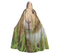 WYYDPPLK Funny Guinea Pig Print Hooded Cloak For Adults - Unisex Halloween Christmas Cosplay Cape