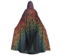 WYYDPPLK Funny Holographic Dreams Print Hooded Cloak For Adults - Unisex Halloween Christmas & Easter Events Cosplay Cape