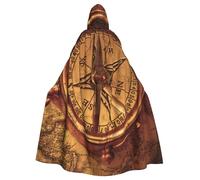 WYYDPPLK Funny Law Of The Compass Navigation Print Hooded Cloak For Adults - Unisex Halloween Christmas Cosplay Cape