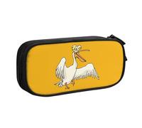 WYYDPPLK Funny Pelican Pencase with Full-Print Design – Durable Oxford Cloth Pencil Case for School, Office & Travel – Multi Pocket Storage Bag for Pens, Makeup & Accessories