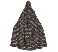 WYYDPPLK Funny Programmer Programming Code Print Hooded Cloak For Adults - Unisex Halloween Christmas & Easter Events Cosplay Cape