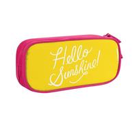 WYYDPPLK Goodlooking Hello Sunshine Pencase with Full-Print Design - Durable Oxford Cloth Pencil Case for School, Office & Travel - Multi Pocket Storage Bag for Pens, Makeup & Accessories