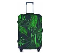WYYDPPLK Green Tropical Plant Suitcase Cover with Double-Sided Pattern Printing - Durable and Elastic Protection for Travel and Business Trips