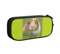 WYYDPPLK Guinea Pig Pencase with Full-Print Design - Durable Oxford Cloth Pencil Case for School, Office & Travel - Multi Pocket Storage Bag for Pens, Makeup & Accessories