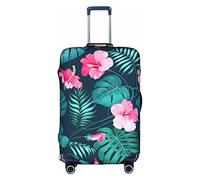 WYYDPPLK Hawaii Pink Flower Suitcase Cover with Double-Sided Pattern Printing - Durable and Elastic Protection for Travel and Business Trips