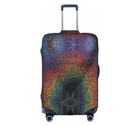 WYYDPPLK Holographic Dreams Suitcase Cover with Double-Sided Pattern Printing - Durable and Elastic Protection for Travel and Business Trips