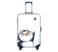 WYYDPPLK I Love Penguins Suitcase Cover with Double-Sided Pattern Printing - Durable and Elastic Protection for Travel and Business Trips