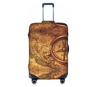 WYYDPPLK Law of The Compass Navigation Suitcase Cover with Double-Sided Pattern Printing - Durable and Elastic Protection for Travel and Business Trips