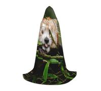 WYYDPPLK Long Hooded Cape For Teenagers Little Red Panda Print Cosplay Role Party Halloween Costumes