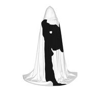 WYYDPPLK Long Hooded Cape For Teenagers Taekwondo Martial Arts Print Cosplay Role Party Halloween Costumes