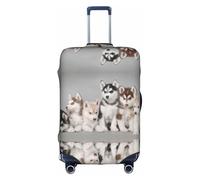 WYYDPPLK Lovely Dogs Suitcase Cover with Double-Sided Pattern Printing - Durable and Elastic Protection for Travel and Business Trips