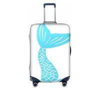 WYYDPPLK Mermaid Tail Suitcase Cover with Double-Sided Pattern Printing - Durable and Elastic Protection for Travel and Business Trips