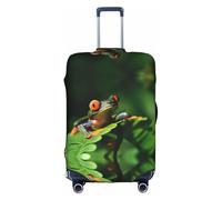 WYYDPPLK Peace Frog Tree Suitcase Cover with Double-Sided Pattern Printing - Durable and Elastic Protection for Travel and Business Trips