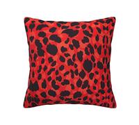 WYYDPPLK Red Leopard Pattern Print Luxurious Double-Sided Printed Cushion Cover - 100% Polyester - Four Seasons Universal Throw Pillow Cover For Ideal Home Decoration