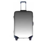 WYYDPPLK White to Black Suitcase Cover with Double-Sided Pattern Printing - Durable and Elastic Protection for Travel and Business Trips