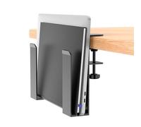 WYYHAA Adjustable Desk Side Laptop Mount, Metal Hanging Notebooks Desk Holder Punch-Free Clamp on for Macbook Pro, Documents with Anti-Scratch Silicone