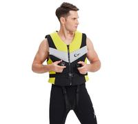 WYYHAA Yellow,L,Neoprene Wakesurf Impact Vest for Adults, Water Kayaking Jacket, Designed for Wake Surf, Great for Boating Rafting All Other Watersports Activities