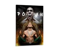 WYYRAB Alex PereiraWall Decoration Waterproof Canvas Poster High-definition Printing Suitable for Bedroom Living Room Coffee Shop DecorationFrame-style12x18inch(30x45cm)