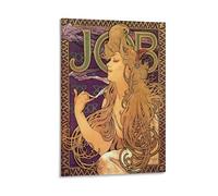WYYRAB Alphonse MuchaWall Decoration Waterproof Canvas Poster High-definition Printing Suitable for Bedroom Living Room Coffee Shop DecorationFrame-style20x30inch(50x75cm)