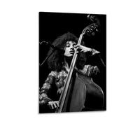 WYYRAB Esperanza SpaldingWall Decoration Waterproof Canvas Poster High-definition Printing Suitable for Bedroom Living Room Coffee Shop DecorationFrame-style12x18inch(30x45cm)