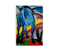 WYYRAB Franz Marc Blue HorseWall Decoration Waterproof Canvas Poster High-definition Printing Suitable for Bedroom Living Room Coffee Shop DecorationUnframe-style24x36inch(60x90cm)