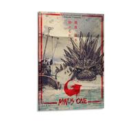 WYYRAB Godzilla Minus OneWall Decoration Waterproof Canvas Poster High-definition Printing Suitable for Bedroom Living Room Coffee Shop DecorationFrame-style20x30inch(50x75cm)