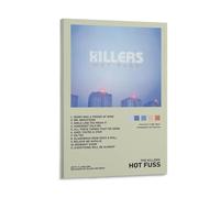 WYYRAB Hot Fuss The KillersWall Decoration Waterproof Canvas Poster High-definition Printing Suitable for Bedroom Living Room Coffee Shop DecorationFrame-style08x12inch(20x30cm)