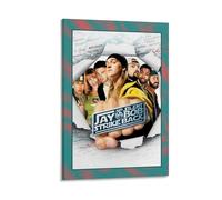 WYYRAB Jay And Silent Bob Strike BackWall Decoration Waterproof Canvas Poster High-definition Printing Suitable for Bedroom Living Room Coffee Shop DecorationFrame-style08x12inch(20x30cm)