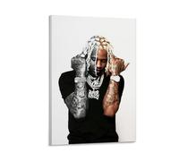 WYYRAB Lil DurkWall Decoration Waterproof Canvas Poster High-definition Printing Suitable for Bedroom Living Room Coffee Shop DecorationFrame-style16x24inch(40x60cm)