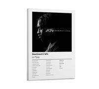 WYYRAB Lil Tjay Destined To WinWall Decoration Waterproof Canvas Poster High-definition Printing Suitable for Bedroom Living Room Coffee Shop DecorationFrame-style08x12inch(20x30cm)