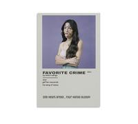 WYYRAB Olivia Rodrigo Favorite CrimeWall Decoration Waterproof Canvas Poster High-definition Printing Suitable for Bedroom Living Room Coffee Shop DecorationUnframe-style20x30inch(50x75cm)