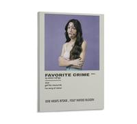 WYYRAB Olivia Rodrigo Favorite CrimeWall Decoration Waterproof Canvas Poster High-definition Printing Suitable for Bedroom Living Room Coffee Shop DecorationFrame-style12x18inch(30x45cm)