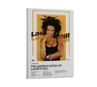 WYYRAB The Miseducation of Lauryn HillWall Decoration Waterproof Canvas Poster High-definition Printing Suitable for Bedroom Living Room Coffee Shop DecorationFrame-style08x12inch(20x30cm)