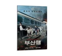 WYYRAB Train to BusanWall Decoration Waterproof Canvas Poster High-definition Printing Suitable for Bedroom Living Room Coffee Shop DecorationFrame-style12x18inch(30x45cm)