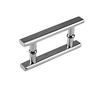 WYZDCP Stainless Steel Bathroom Glass Door Handles Sets Hole Center Spacing 145/440mm Sliding Doors Pull Handle for Office Hotel Shower Door Knobs (Size : 145mm)